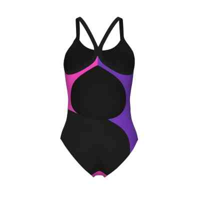 Купальник Arena Multi Slices Swimsuit Lightdro 008094-598 чорний, бузковий, бірюзовий, рожевий 44 (3468337399704) Вінниця