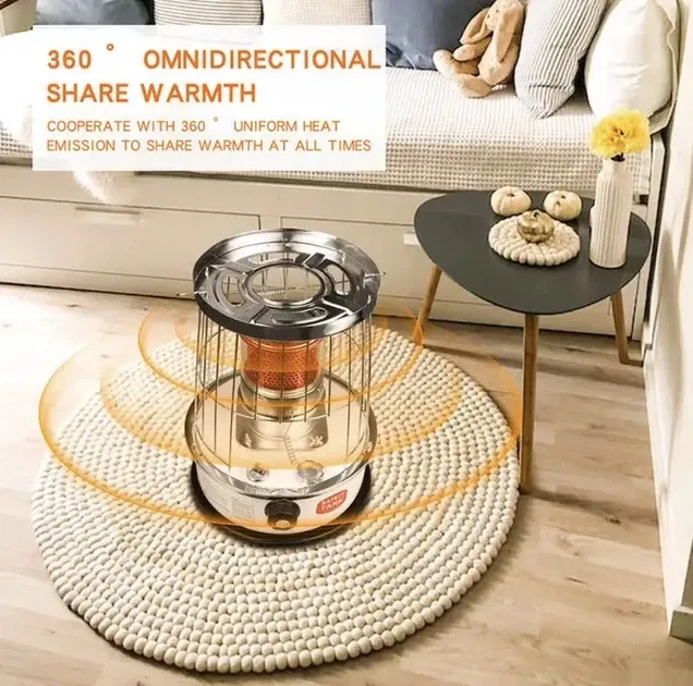 Гасовий нагрівач Turbo WKH-3300 3КВ для обігрівання та приготування їжі Одеса - фото 3