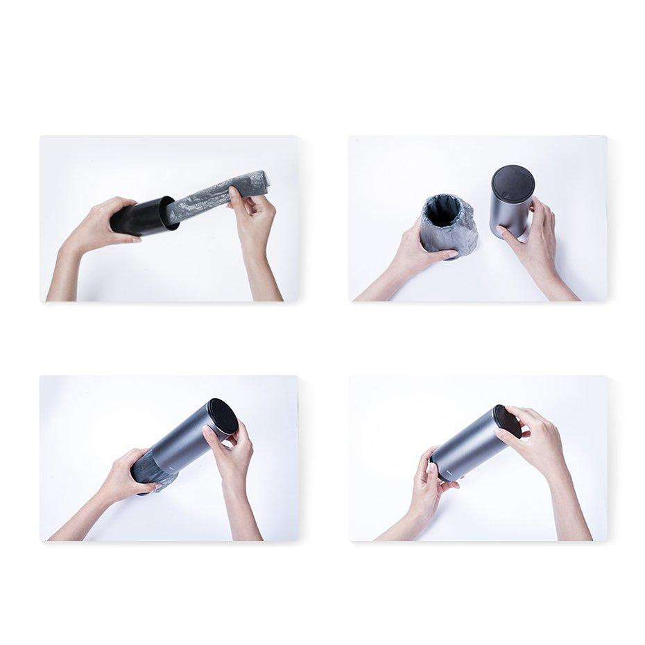 Автомобільний контейнер для сміття Baseus Gentleman Style CRLJT-01 (Чорний) Миколаїв - фото 4