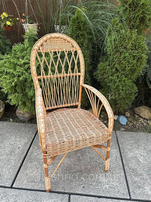 Стульчик плетеный из лозы с высокой спинкой Киев - изображение 6