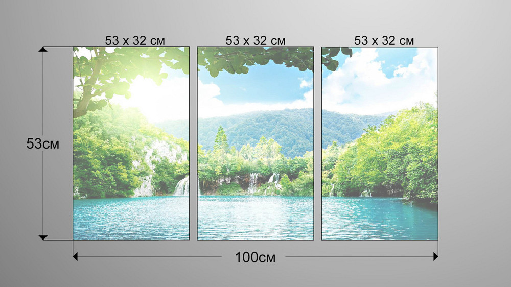 Модульна картина Природа Водоспад Аrt-165_3А Київ - фото 3