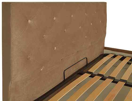 Кровать Bristol Comfort 140 х 200 см Missoni 004 С подъемным механизмом и нишей для белья Светло-коричневый Днепр