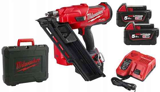 Пистолет гвоздезабивной аккумуляторный бесщеточный MILWAUKEE M18 FUEL FFNS-502C 4933478302 (2х аккумулятор M18 B5 5.0Ah, быстрый при Одесса