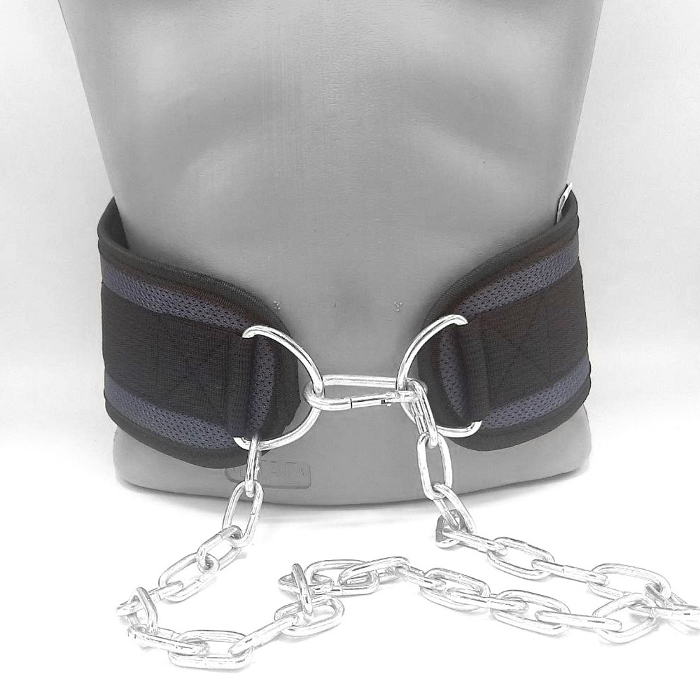 Пояс для обтяжень з ланцюгом MadMax MFA-290 неопреновий Dark grey/Orange Кам'янське - фото 4