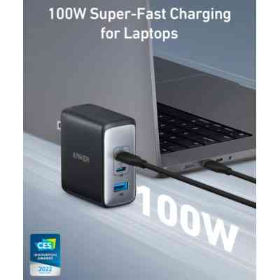 Зарядний пристрій Anker PowerPort 736 Nano II - 100W 2xUSB-C PD 1xPIQ GaN Black (A2145G11) Вінниця