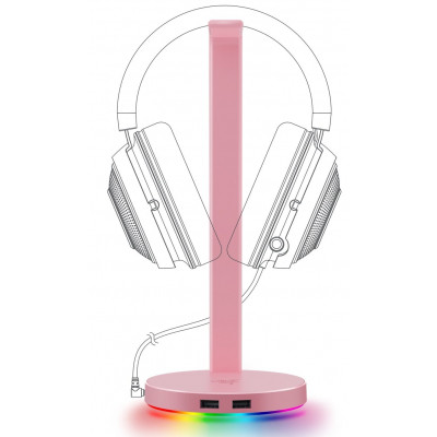 Подставка для гарнитуры Razer Base Station V2 Chroma Quartz (RC21-01510200-R3M1) Винница - изображение 5