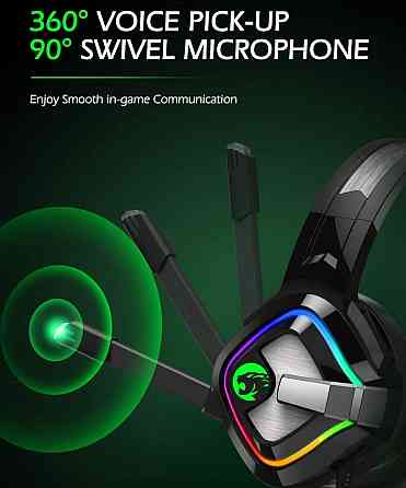 Игровые наушники с RGB  подсветкой. Киев