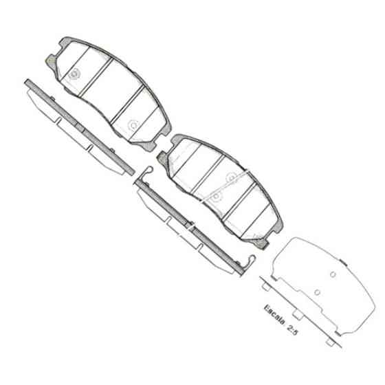 Колодки передние Chevrolet Captiva, Opel Antara 06- тормозные Мукачево