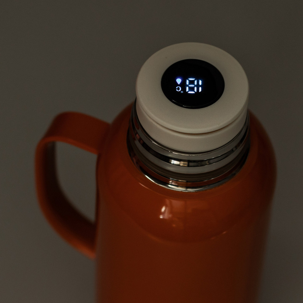 Термос Vacuum с датчиком температуры на 820 мл красный HP-14-55R Киев - изображение 5