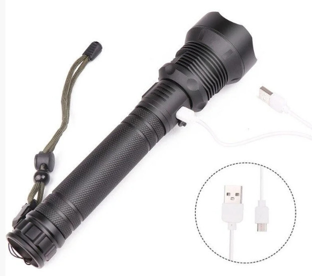 Ліхтар ручний акумуляторний Xanes 1282 XHP70 Ліхтарик Київ - фото 1