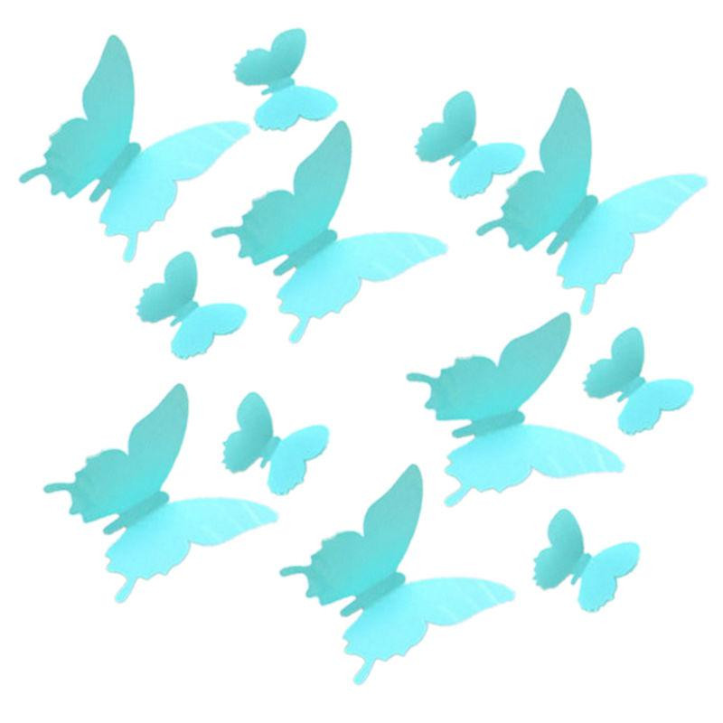 Бирюзовые бабочки для дома - 12шт. Киев - изображение 3