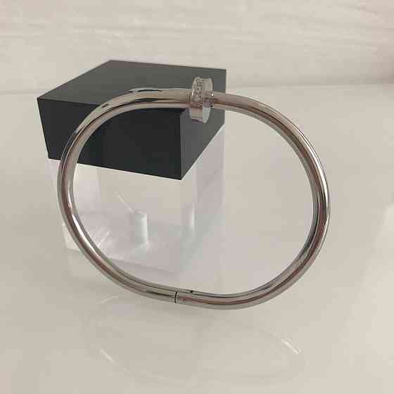Cartier браслет цвях покриття білим золотом/ Cartier браслет цвях Одеса