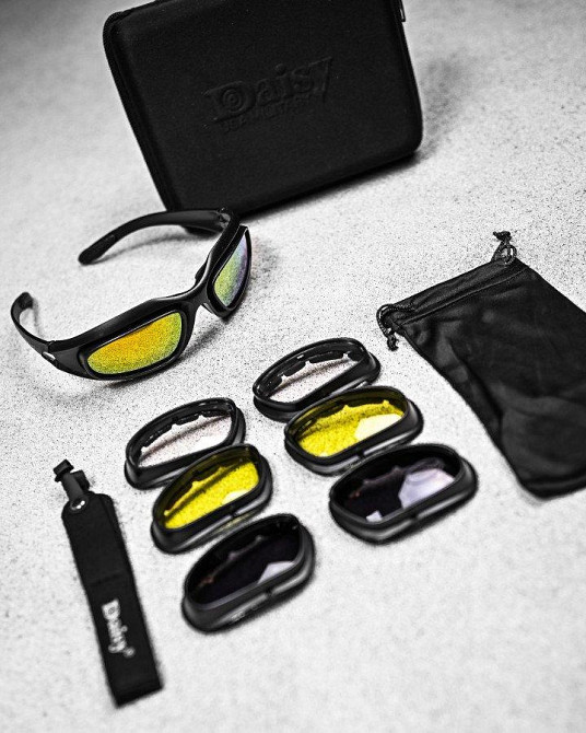 Поляризованные тактические очки Daisy C5 Desert Storm black ВТ6028 Одесса - изображение 1