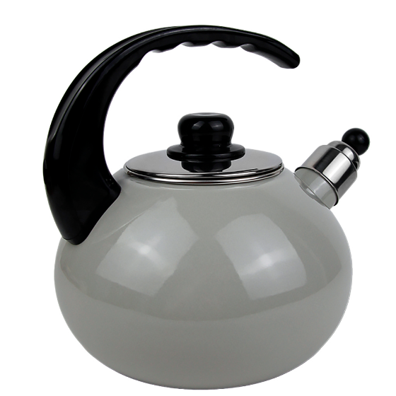 Чайник 2,5л емальований зі свистком сірий KAMILLE Житомир - изображение 4