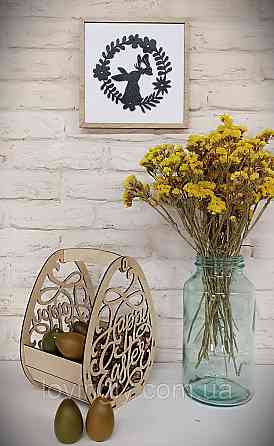Пасхальное объемное панно в рамке 