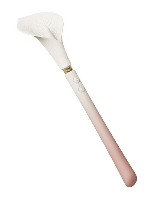 Роскошный вибромассажер Zalo – Calla Blossom Pink, двусторонний, 2 мотора Sex Aura Киев - изображение 5