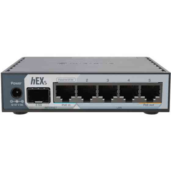 Маршрутизатор Mikrotik hEX S 2025 (E60iUGS), 5x10/100/1000, SFP ports, USB Киев