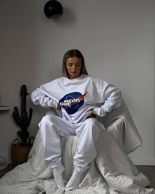 Женский стильный повседневный спортивный костюм качественная двунить 44/46 Одесса - изображение 2