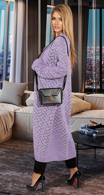 Ажурний в'язаний кардиган (42-46) Київ - фото 3