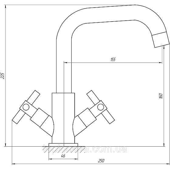 Смеситель для умывальника Globus Lux DUKAT SD4-101S Черновцы