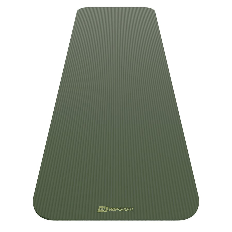 Коврик для йоги Hop-Sport HS-NB010GM NBR 1см темний хакі Київ - фото 9