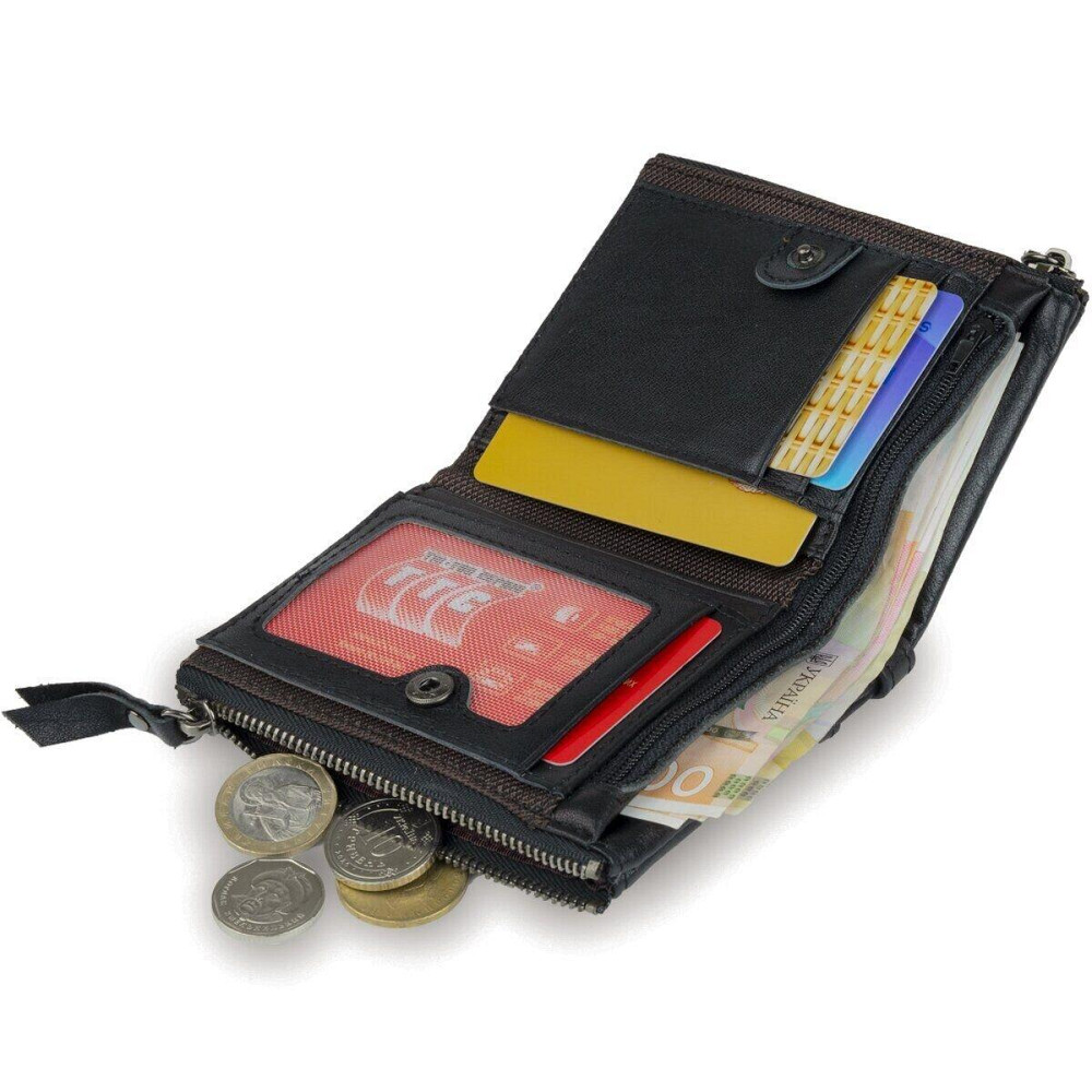 Гаманець унісекс Vintage 14941 Чорний Київ - фото 2