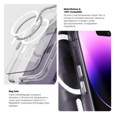 Чохол до мобільного телефона Armorstandart Clear MagCase Samsung Flip7 5G Transparent (ARM88135) Вінниця - фото 4