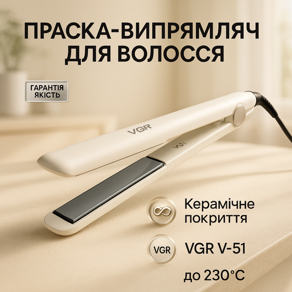 Мощный утюжок для выравнивания волос VGR, Утюжок для волос узкий Щетка щипцы выпрямления DG-58 Львов - изображение 14