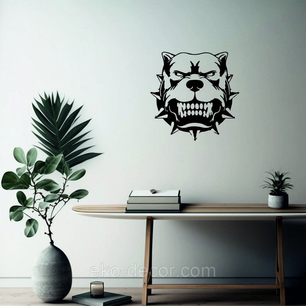 Декоративне настінне Панно «Собака», Декор на стіну 70*70 см, Чорний Київ - фото 7