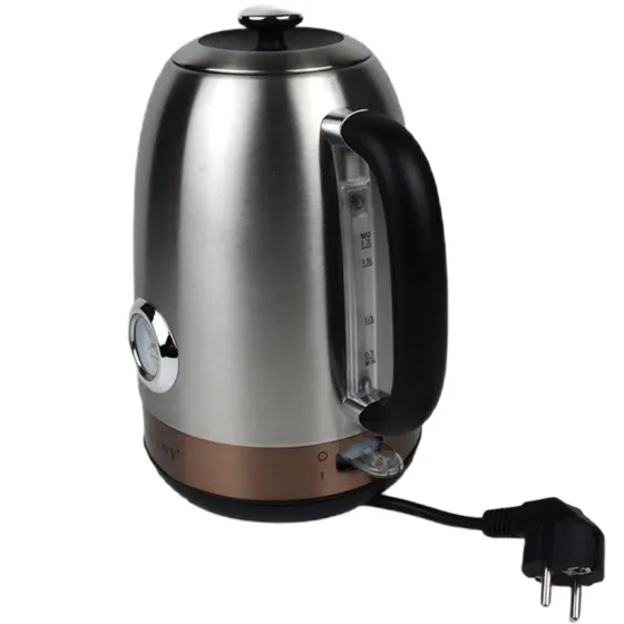 Электрочайник Domotec MS-7849 1.7 л, 2200 Вт, нержавеющая сталь, термометр, автоотключение, стильный Киев