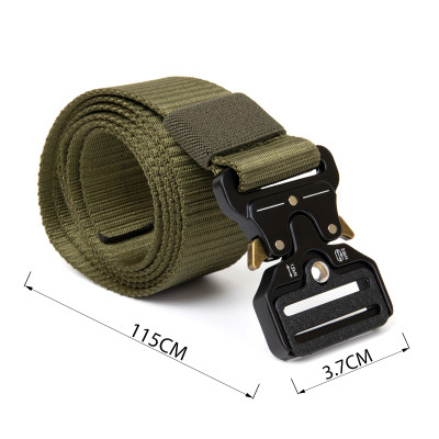 Ремень Vintage Текстильный с черной пряжкой Хаки (20549) Винница - изображение 3