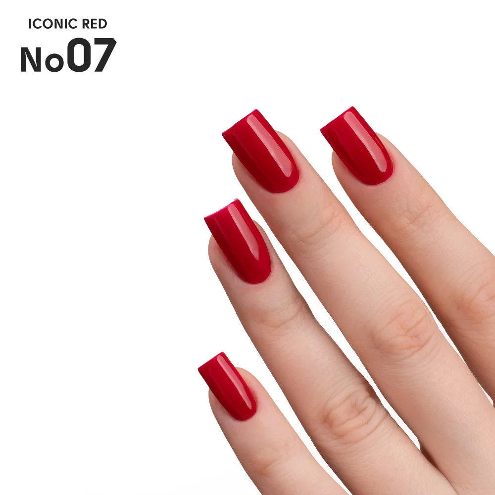 Гель-лак для ногтей 07 Iconic Red Shelly 12 мл Киев - изображение 6