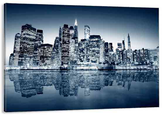 Картина холст в гостиную / спальню   Місто   MLP_151 50x100 см Киев