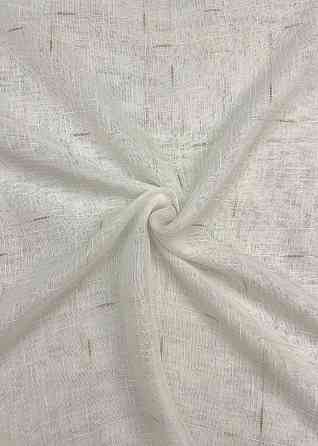 Тюль льон, колекція "Івонна" колір молочний з золотистим вкрапленням 1211т Київ