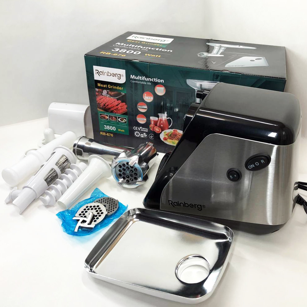 Мясорубка электрическая 3кг в минуту, Мини мясорубки, Электрическая мясорубка 2в1, Топ мясорубок FZ-49 Львов - изображение 18