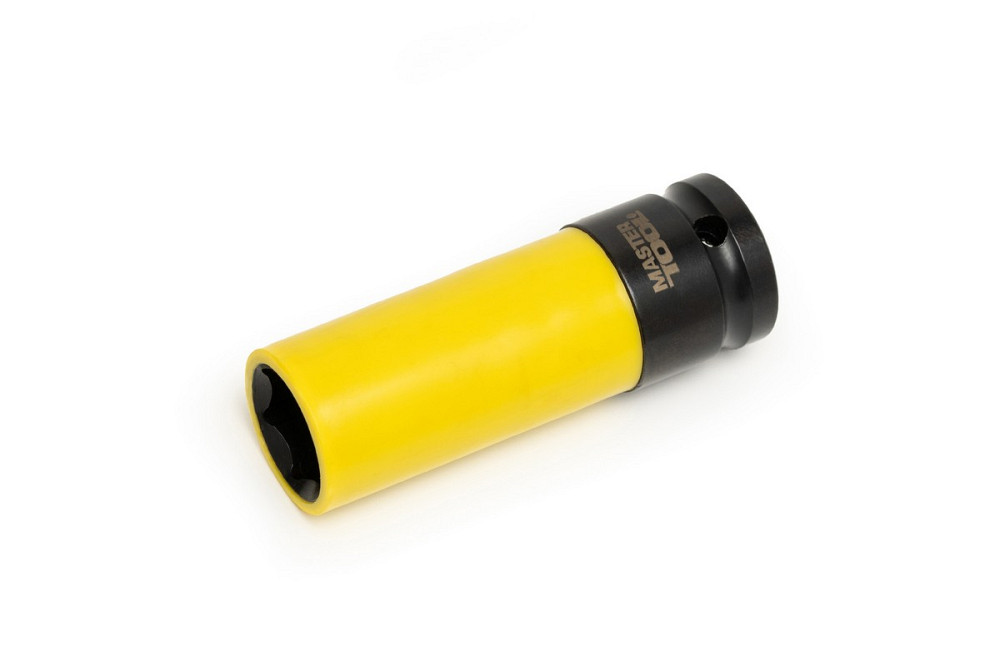 MASTERTOOL Головка торцева MASTERTOOL ½" 19 мм L 86 мм CrMo із пластиковим захистом для алюміні Київ - фото 1