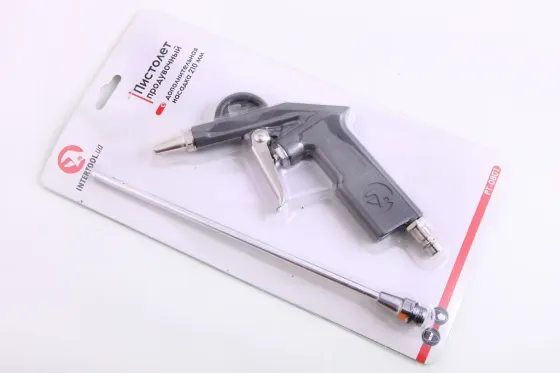 Пістолет  продувочний Intertool з доп. наконечником 210мм Вінниця