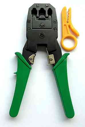 Набір для мережевика: кримпер, тестер, 100 RJ45 коннекторів Вінниця