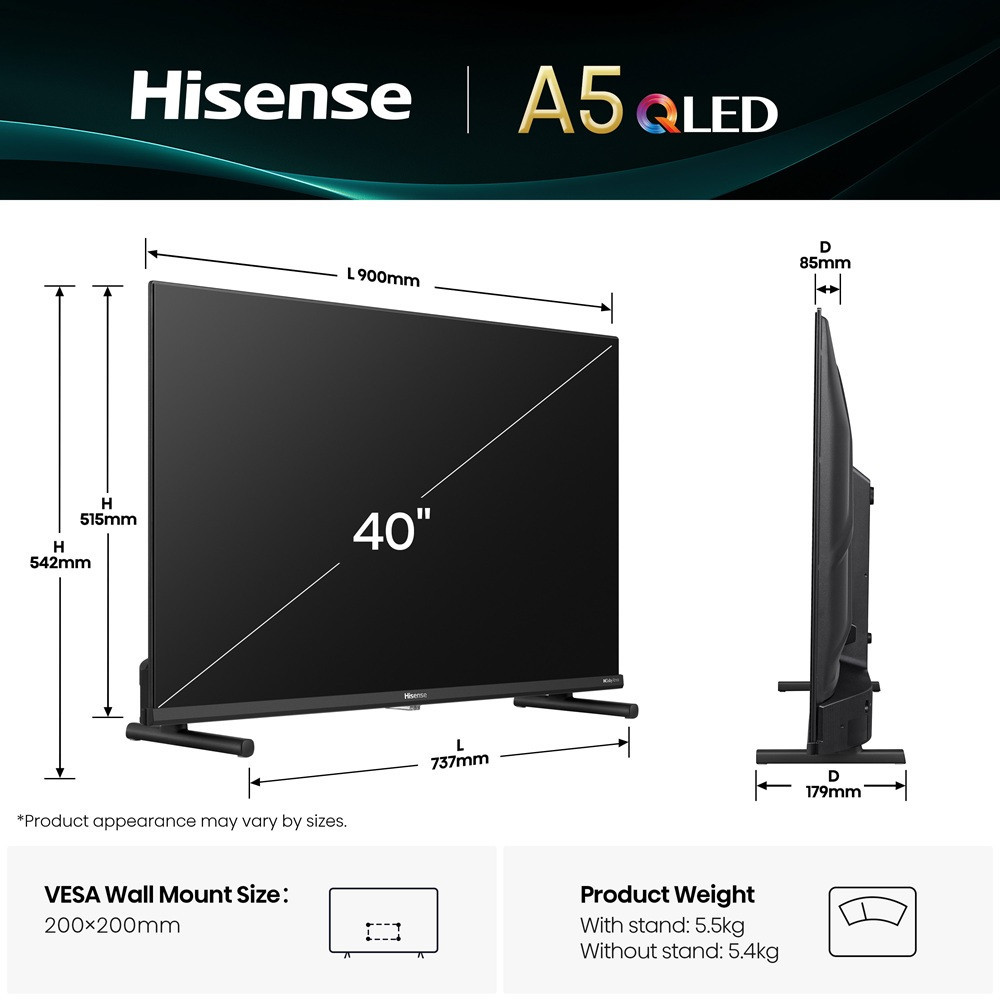 LED-телевізор Hisense 40A5Q (7134238) Київ - фото 5