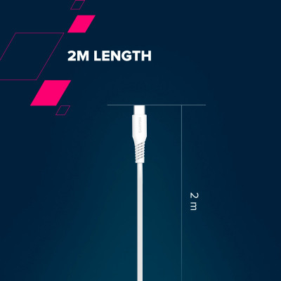 Дата кабель USB-C to USB-C 1.2m CC60SC 60W White Canyon (CNS-CC60SC12W) Вінниця - фото 8