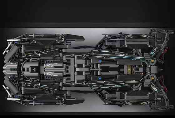 Конструктор спорткар на радиоуправлении Technic Supercar 1:14 с моторами и подсветкой 1148 деталей черный Киев