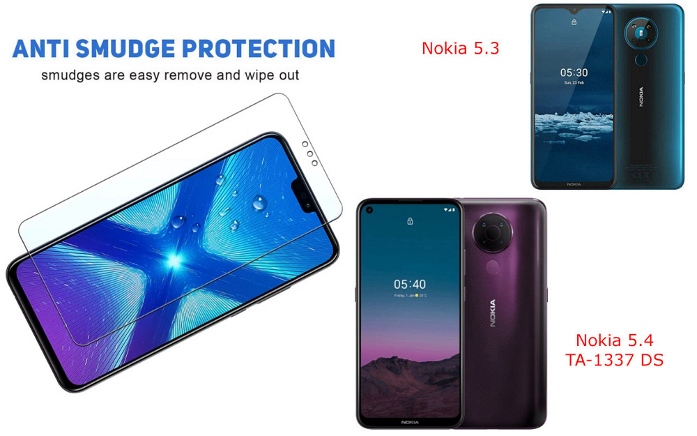Защитное стекло NeoGlass для Nokia 5.3, Nokia 5.4 TA-1337 DS – ультрапрозрачное и устойчивое Киев - изображение 3