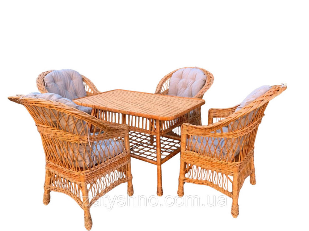 Мебель плетеная натуральная из лозы ан 4 человек Киев - изображение 8