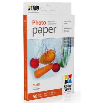 Фотопапір ColorWay 10x15 190г matte, 50с (PM1900504R) Вінниця