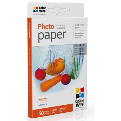 Фотопапір ColorWay 10x15 190г matte, 50с (PM1900504R) Вінниця - фото 2