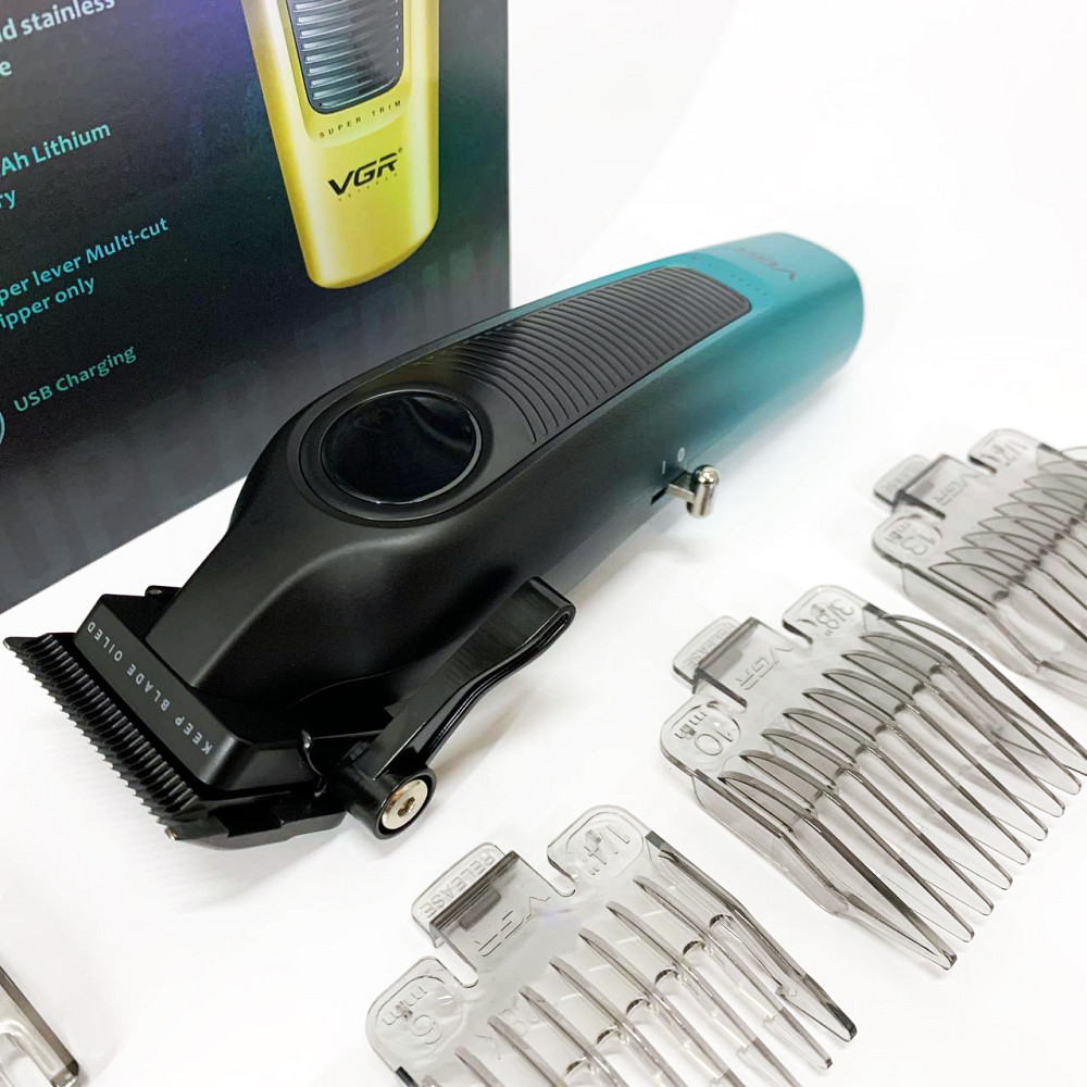 Гострі професійні машинки для стрижки волосся VGR, Чоловічий набір для стрижки волосся акумуляторний XD-52 Львів - фото 5