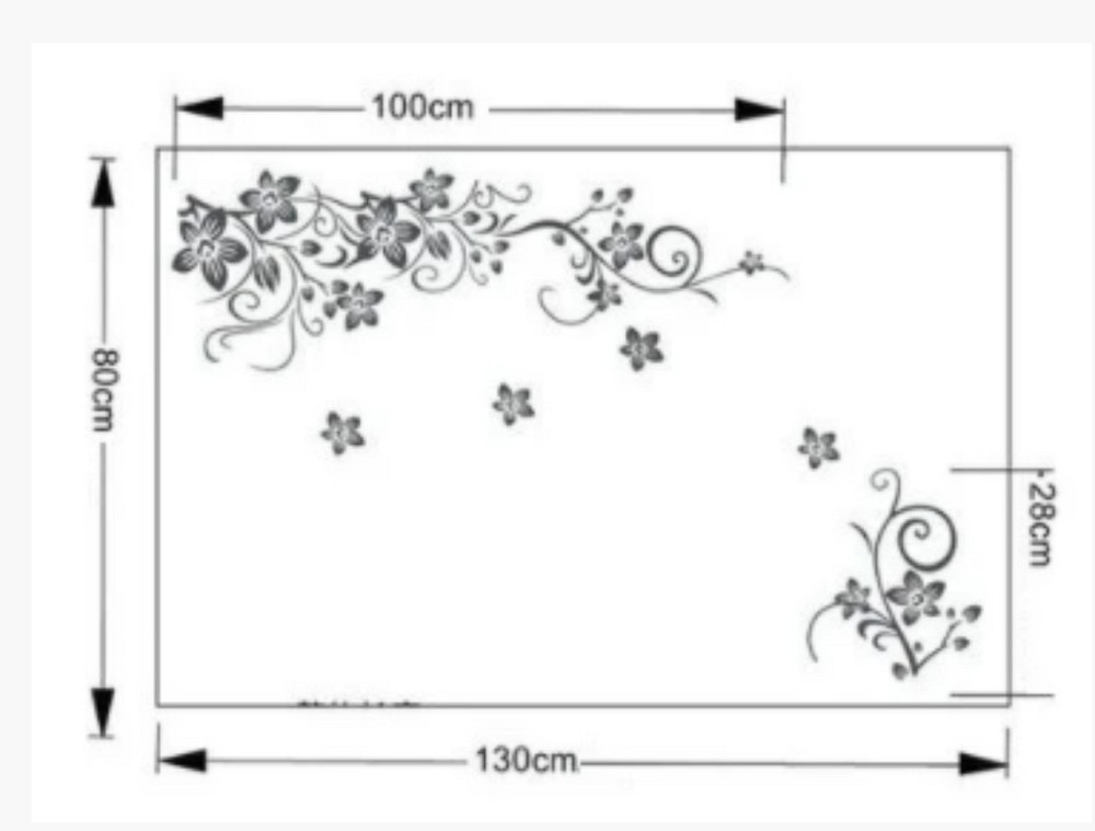 Интерьерная наклейка на стену Угловой ажур Киев - изображение 2