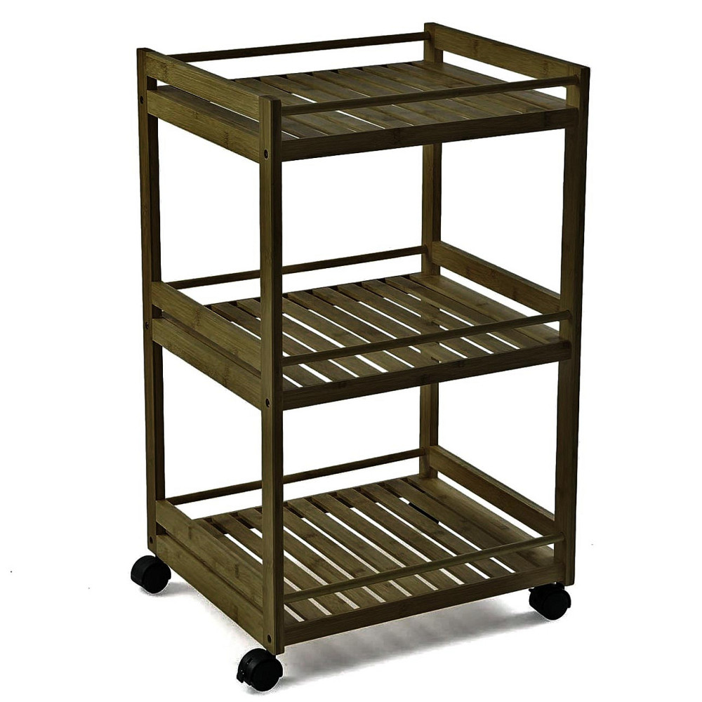 Етажерка для ванної на коліщатах "Елетон" палісандр Миколаїв - фото 1