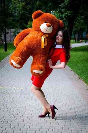 М'яка  іграшка подарунок на 8 березня плюшевий ведмедик Ветли 130 см Коричневий Тернопіль