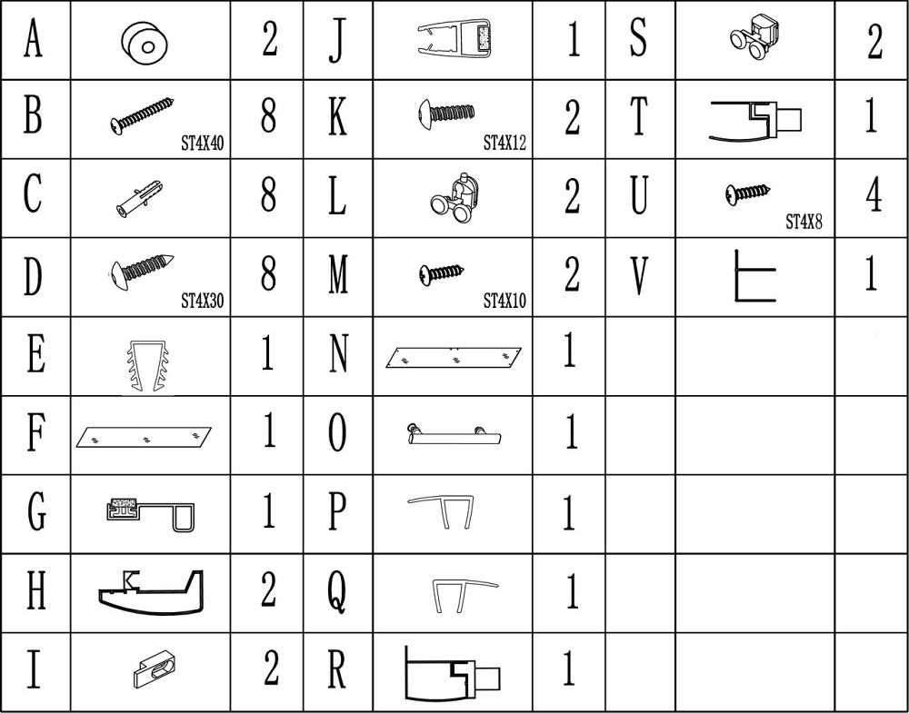 Душевые двери TORMES 160FS BRAVO (2уп.) (000028432) Киев - изображение 7